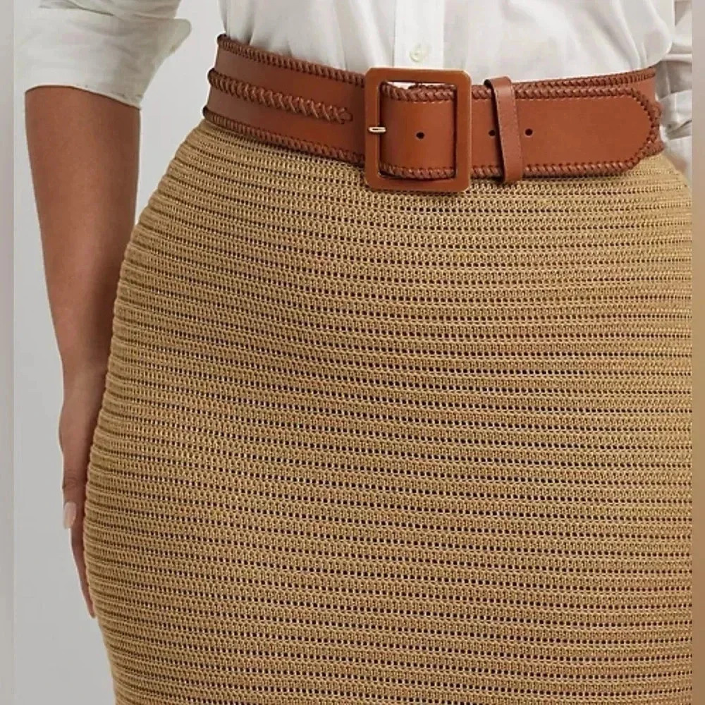 Lauren Ralph Lauren Metallic Cotton-Blend Knit Pencil Skirt Women’s Size… - Picture 2 of 16